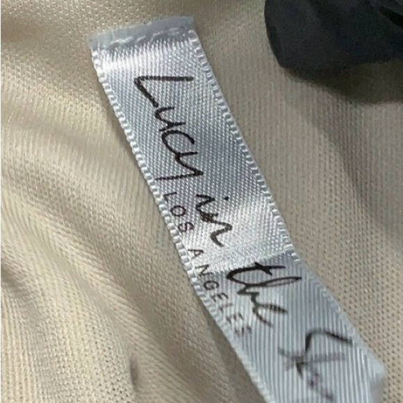 Lucy in the Sky Strapless Cream Dress - Picture 2 of 5